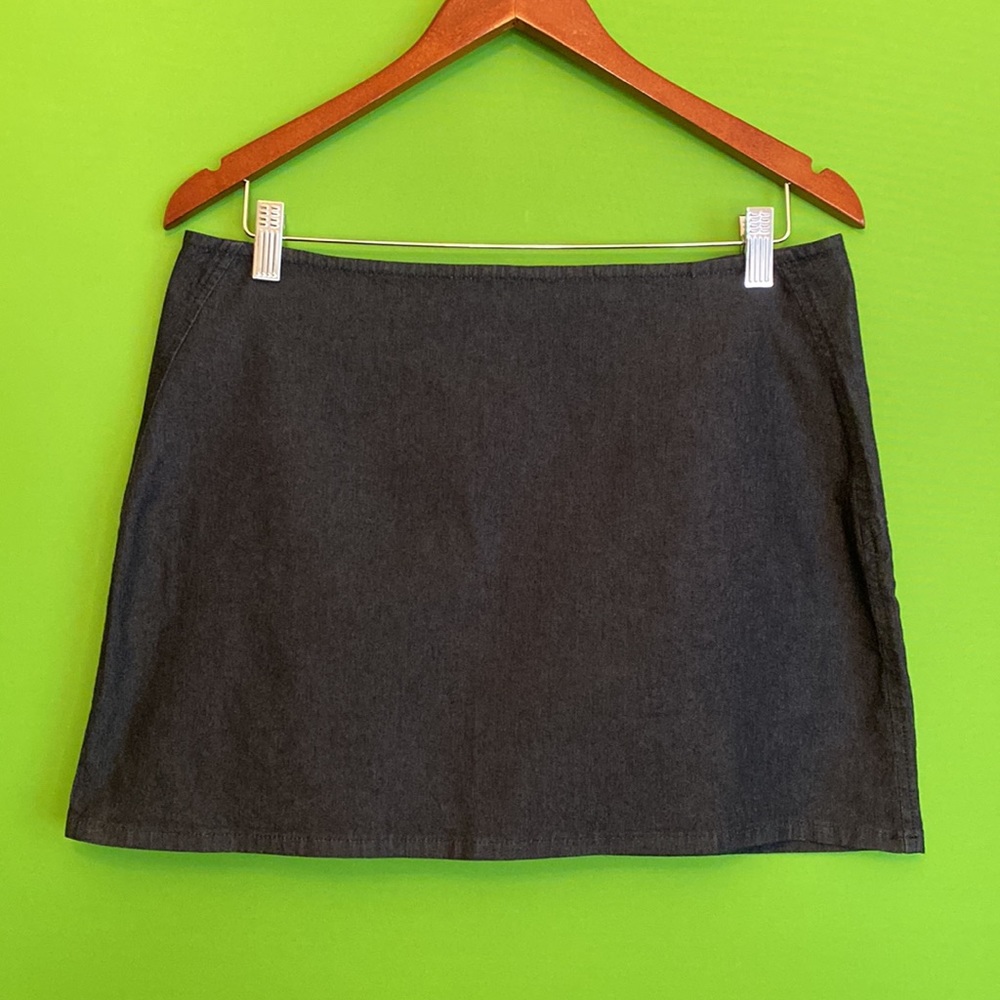 Benetton Blue Denim A-line mini